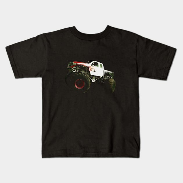 Monster Truck Lover Kids T-Shirt by digitaldoodlers